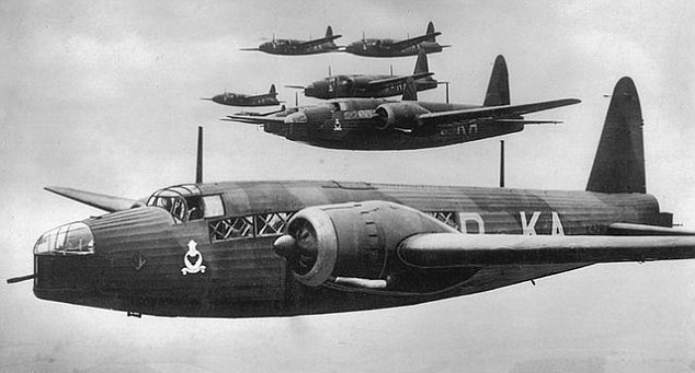 Wellignton bombers in flight