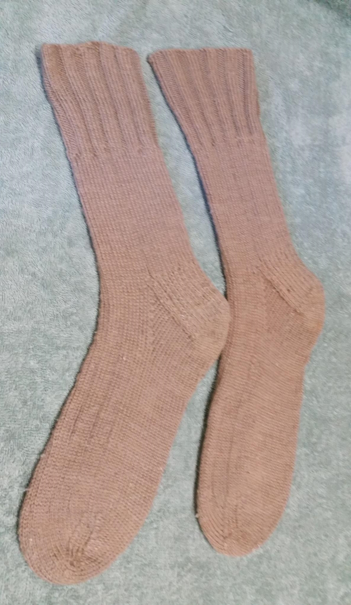 Hand-knitted socks